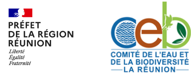 partenaires: préfecture de la région Réunion & comité de l'eau et de la biodiversité de la Réunion